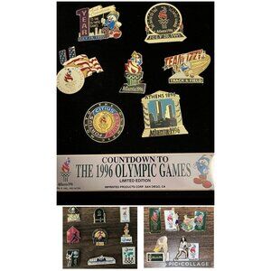 1996 Olympic Games Atlanta Pin Set - 21 Pins - AT&T, Sports, More